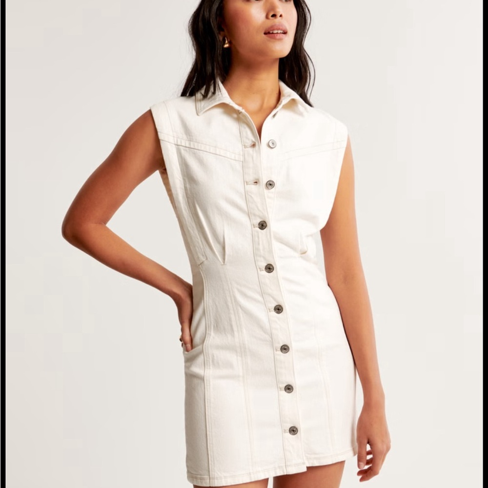 ABERCROMBIE Jean button- down dress.